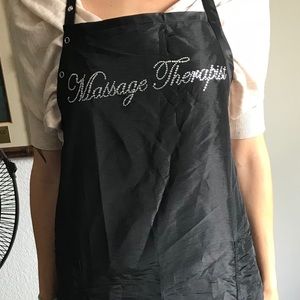 Massage therapist studded smock